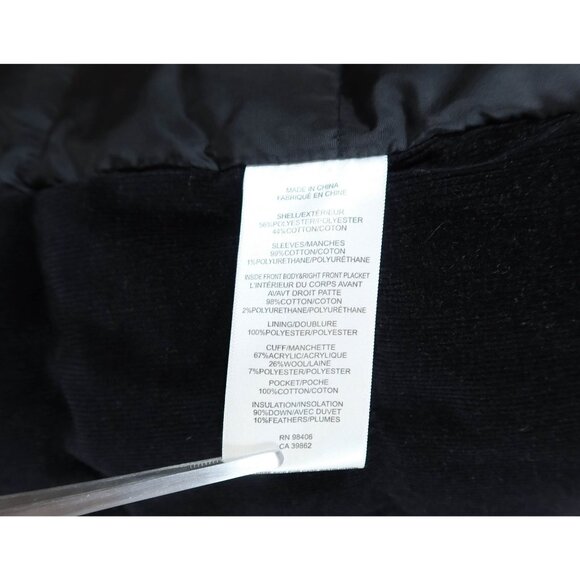 THEORY Briola Black Down Winter Puffer Parka Coat Size XS Classic Outdoor Warm - Picture 6 of 8